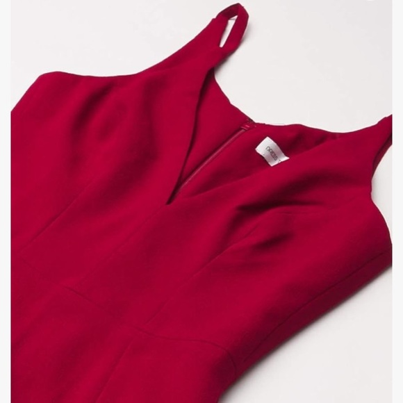 DRESS THE POPULATION IRIS SPAGHETTI STRAP MAXI DRESS GARNET CHRISTMAS NEW YEARS - Picture 5 of 7